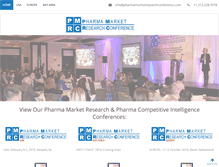 Tablet Screenshot of pharmamarketresearchconference.com